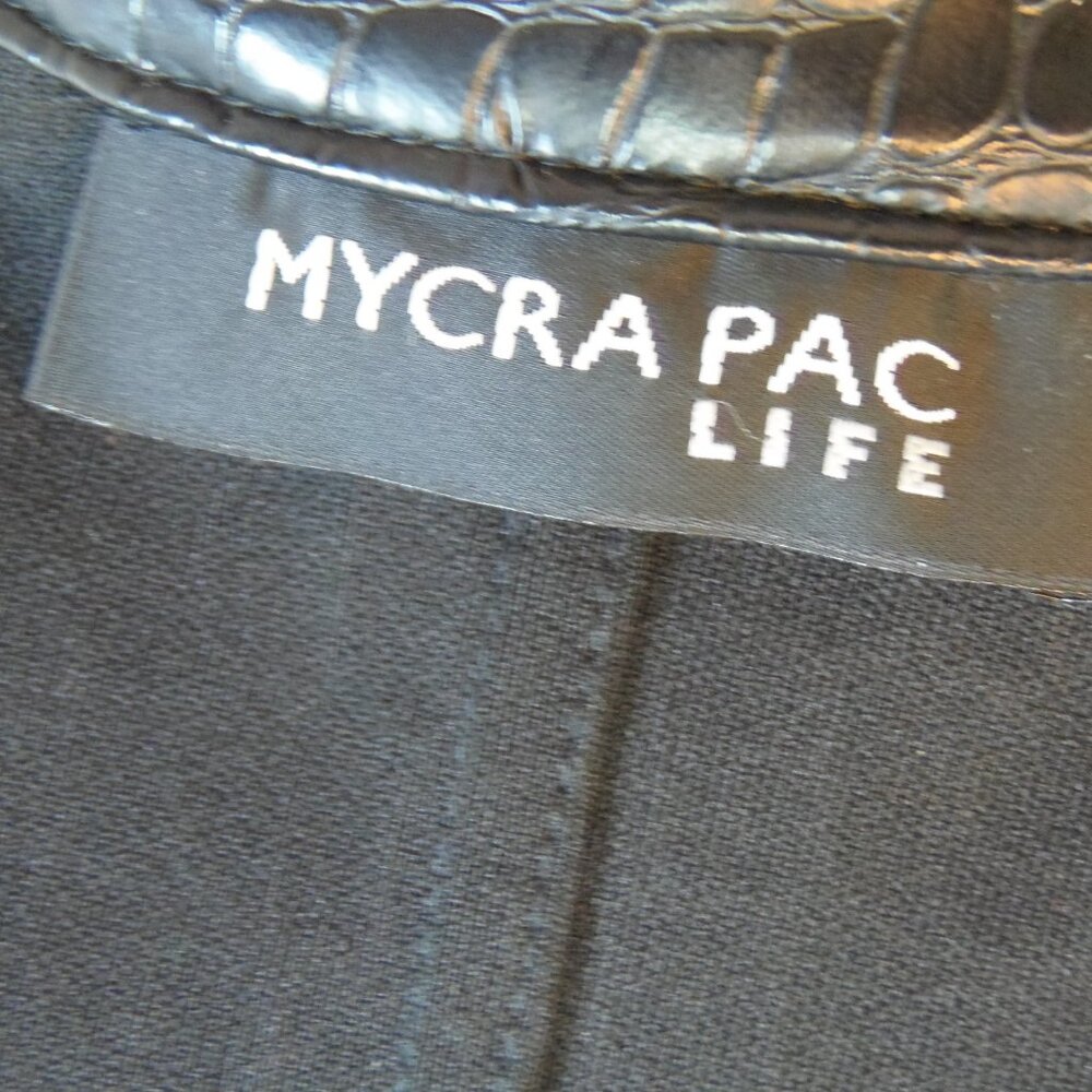 Mycra Pac‎ Life Crocodile Pattern Full Length 2X woman's Coat MobWife WhimsyGoth - Picture 3 of 16